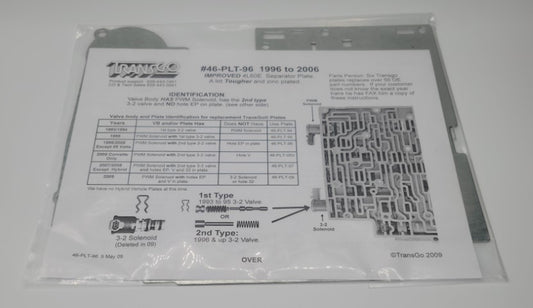 Valve body plate, 4L60E 96-06